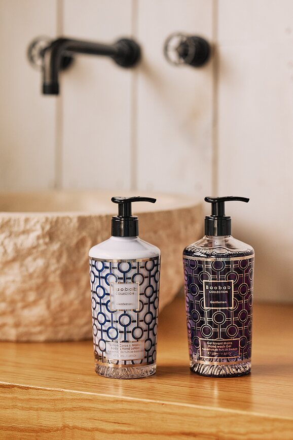 Estuche de Regalo Baobab Gentlemen, con jabón de manos y bálsamo corporal, Set de 2 piezas