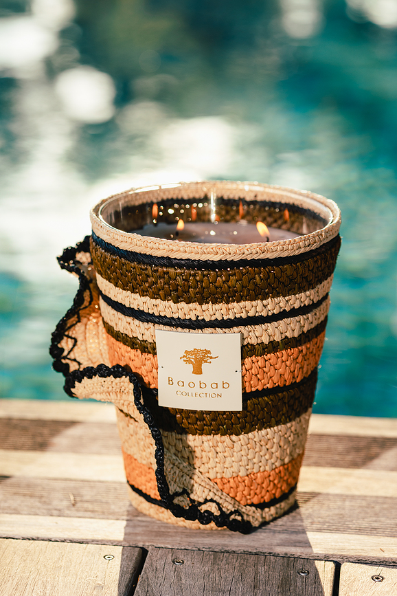 Fety Anjara Κερί Αρωματικό, 35 εκ., χακί