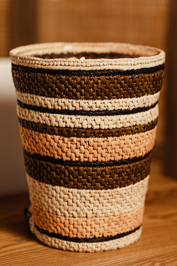 Fety Anjara Dišeča Sveča, 35 cm, kaki