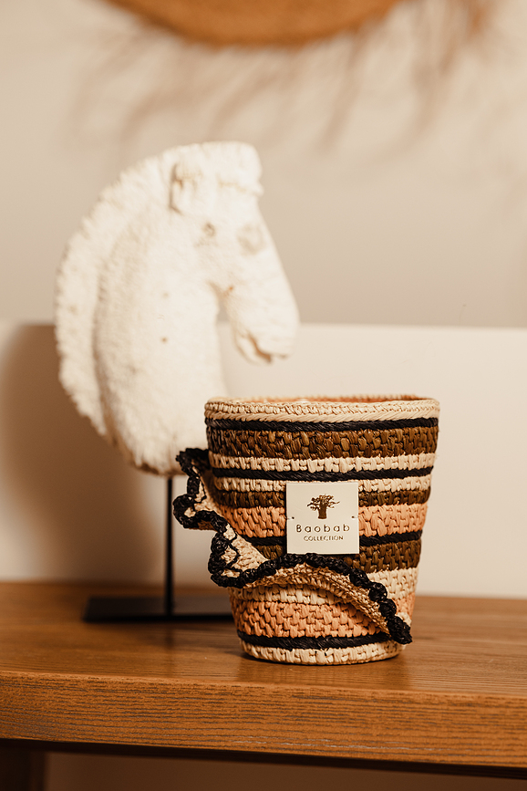 Fety Anjara Dišeča Sveča, 35 cm, kaki