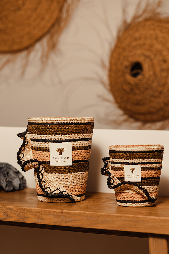 Fety Anjara Dišeča Sveča, 35 cm, kaki