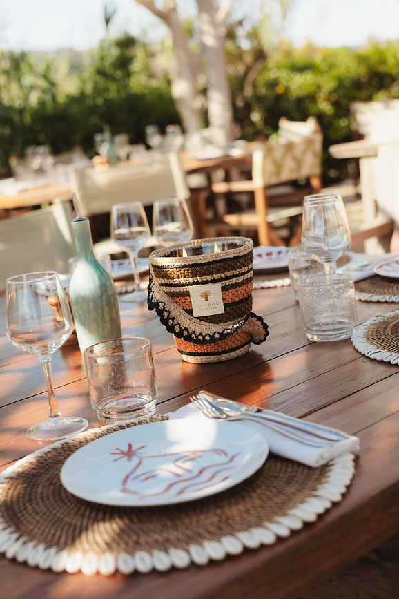 Fety Anjara Dišeča Sveča, 35 cm, kaki