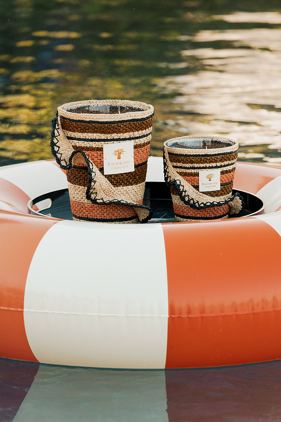 Fety Anjara Dišeča Sveča, 35 cm, kaki