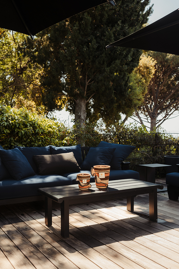 Fety Anjara Dišeča Sveča, 35 cm, kaki