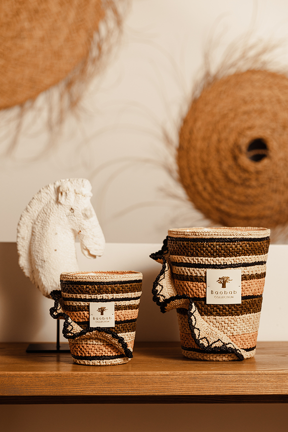 Fety Anjara Dišeča Sveča, 35 cm, kaki