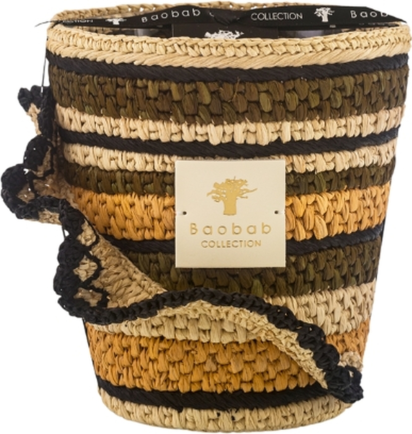 Fety Anjara Κερί Αρωματικό, 16 cm, χακί