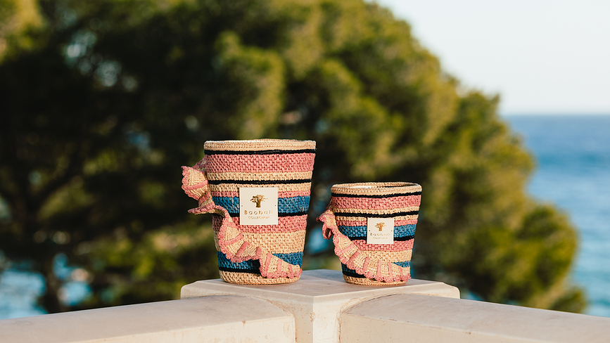 Fety Mandihy Dišeča sveča, 35 cm, roza