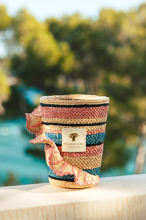 Fety Mandihy Κερί Αρωματικό, ύψος 35 cm, ροζ