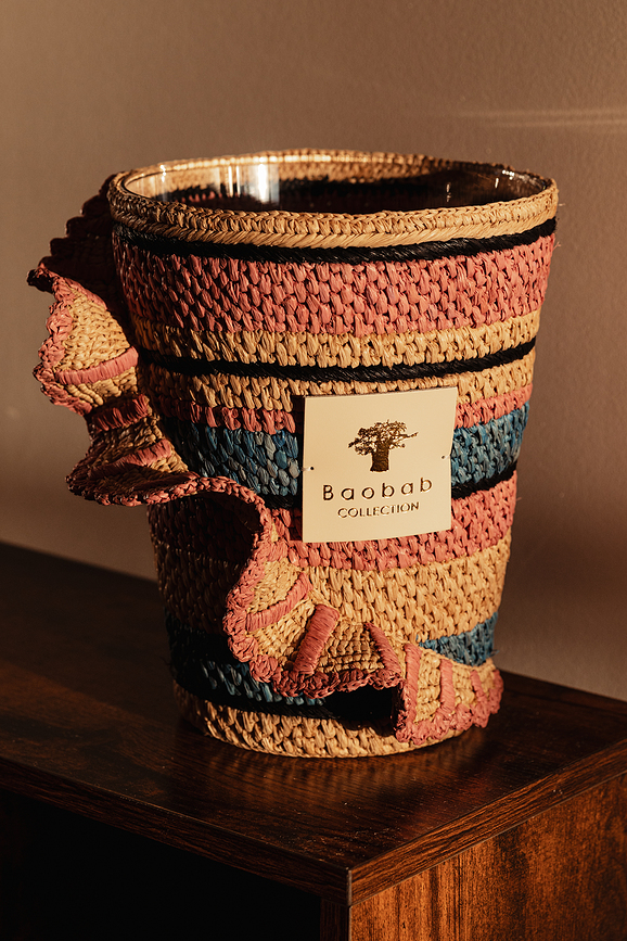 Fety Mandihy Κερί Αρωματικό, ύψος 35 cm, ροζ