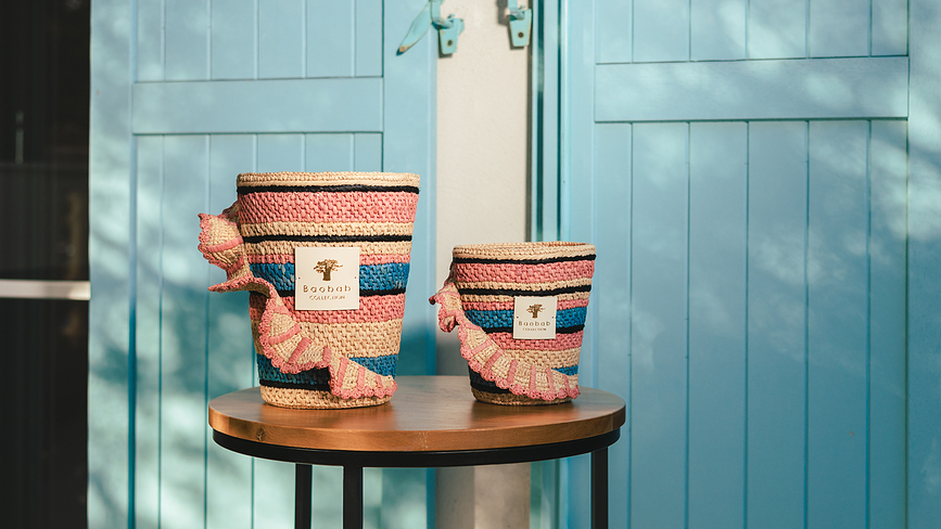 Fety Mandihy Κερί Αρωματικό, ύψος 35 cm, ροζ