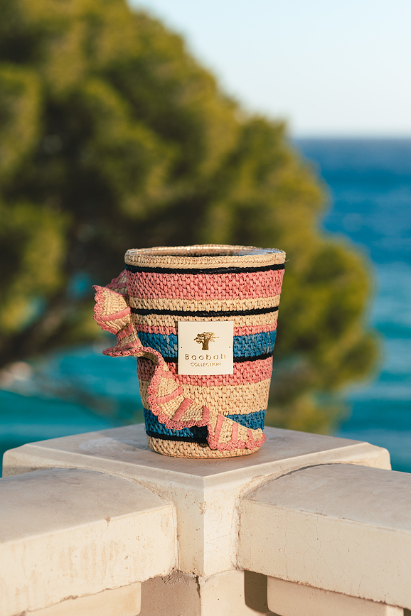 Fety Mandihy Κερί Αρωματικό, ύψος 35 cm, ροζ