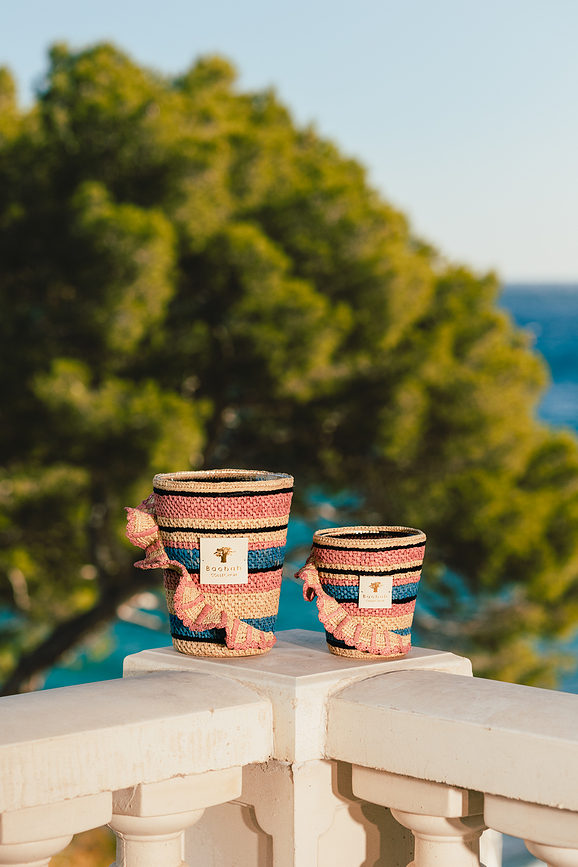 Fety Mandihy Κερί Αρωματικό, ύψος 35 cm, ροζ