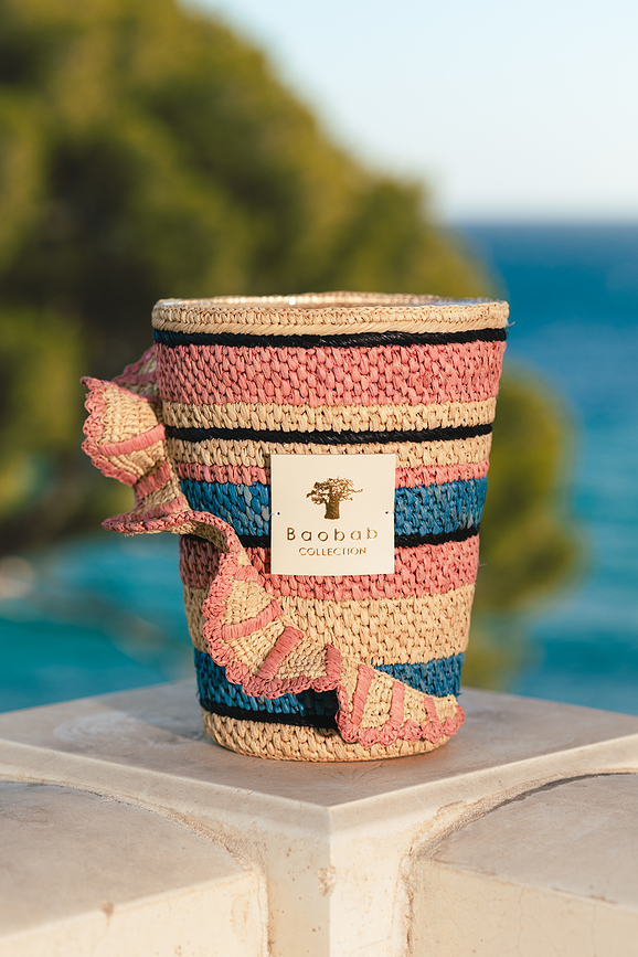 Fety Mandihy Κερί Αρωματικό, ύψος 35 cm, ροζ