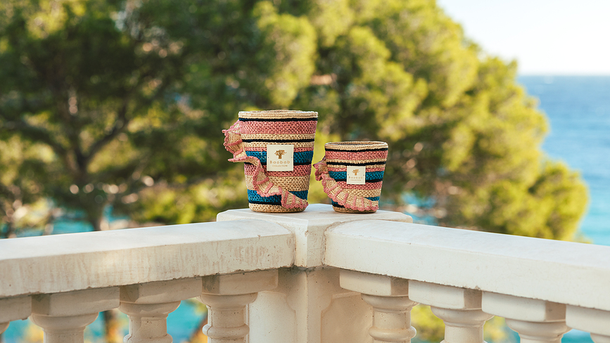 Fety Mandihy Κερί Αρωματικό, ύψος 35 cm, ροζ