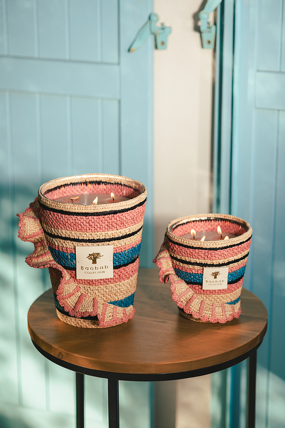 Fety Mandihy Mirisna Svijeća 35 cm ružičasta