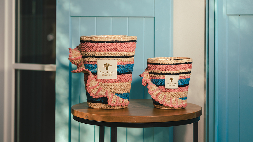 Fety Mandihy Mirisna Svijeća 35 cm ružičasta