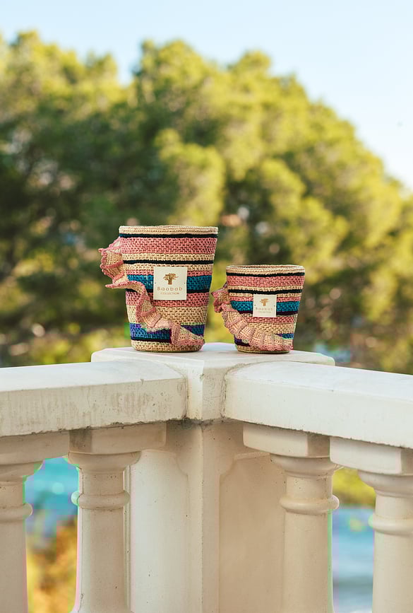 Fety Mandihy Mirisna Svijeća 35 cm ružičasta