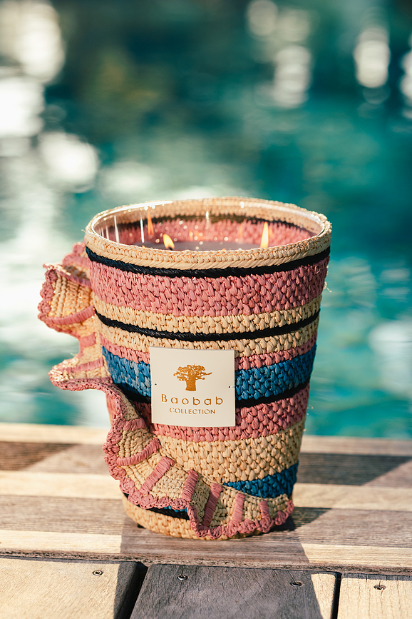 Fety Mandihy Mirisna Svijeća 35 cm ružičasta