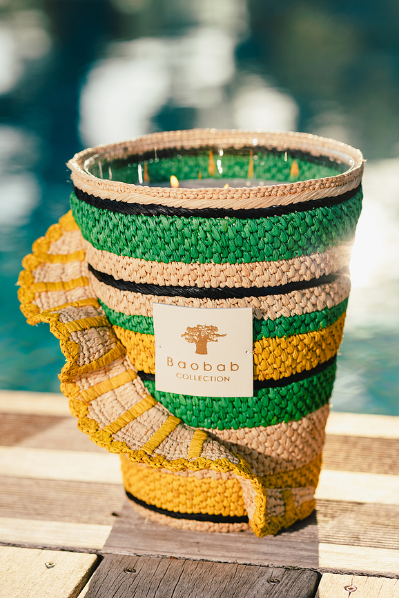 Fety Milalao Dišeča sveča, 35 cm, zelena