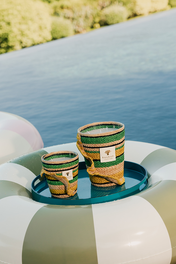 Fety Milalao Αρωματικό Κερί, 35 cm, πράσινο