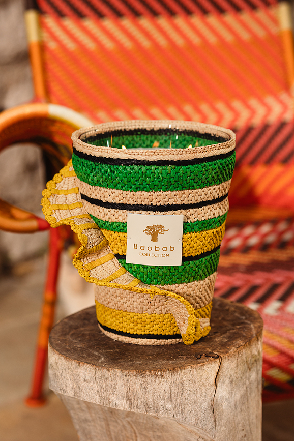 Fety Milalao Αρωματικό Κερί, 35 cm, πράσινο