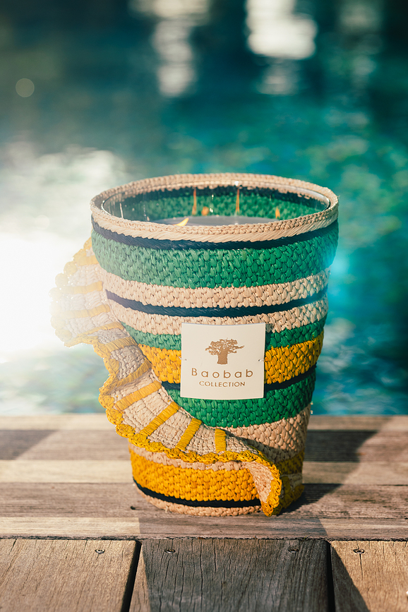 Fety Milalao Αρωματικό Κερί, 35 cm, πράσινο