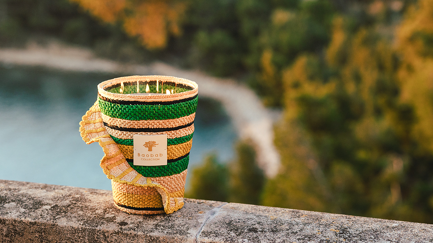 Fety Milalao Αρωματικό Κερί, 35 cm, πράσινο