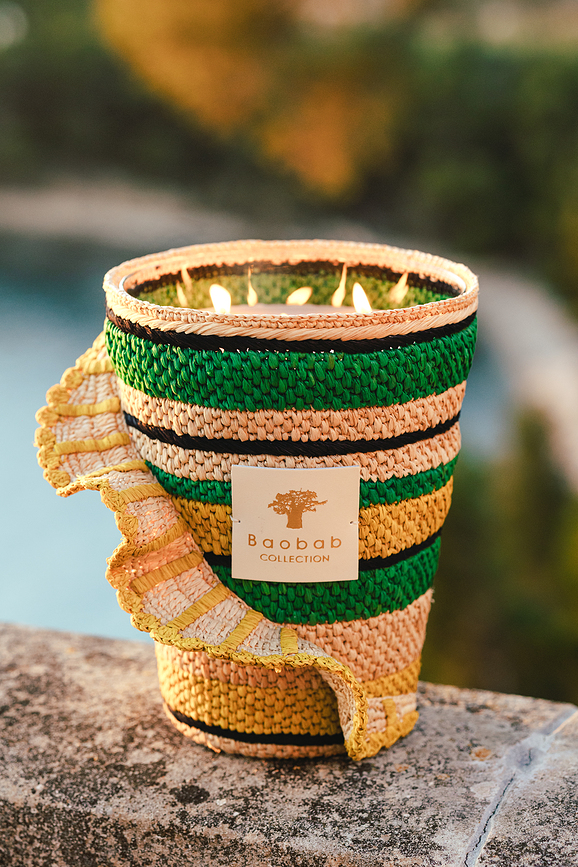 Fety Milalao Αρωματικό Κερί, 35 cm, πράσινο