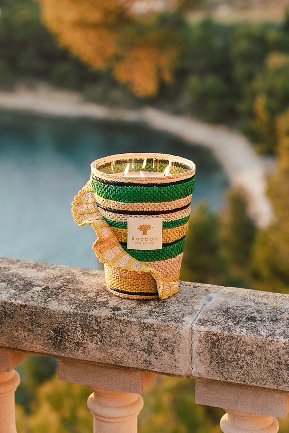 Fety Milalao Mirisna Svijeća 35 cm zelena