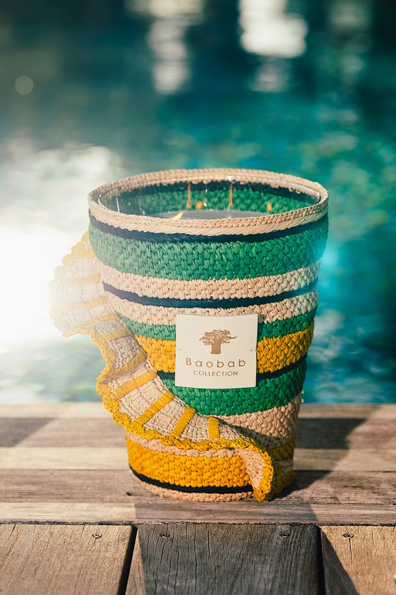 Fety Milalao Mirisna Svijeća 35 cm zelena