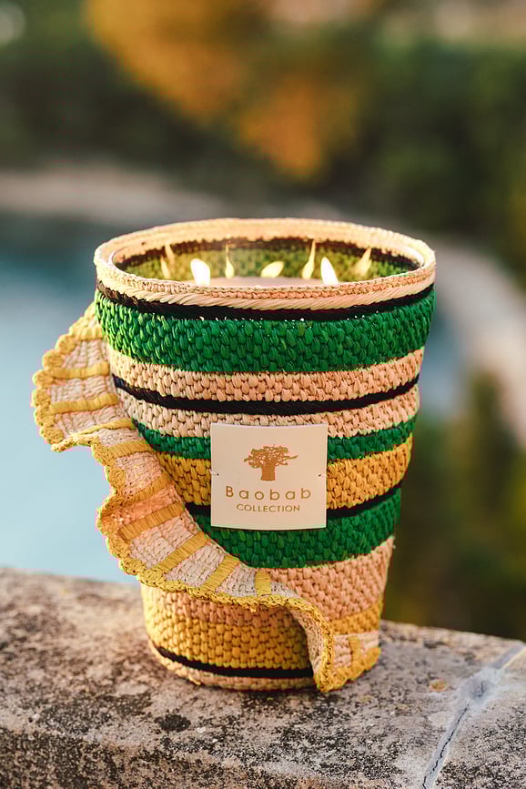 Fety Milalao Mirisna Svijeća 35 cm zelena