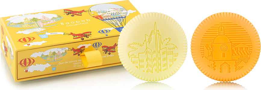 Jabones Estuche de regalo Baobab, Miami & Saint-Tropez, 2 unidades