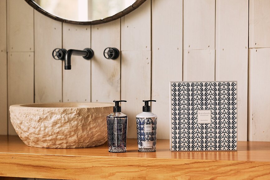 Manhattan Coffret Cadeau, savon pour les mains et lait corporel, Baobab, Set 2 pièces