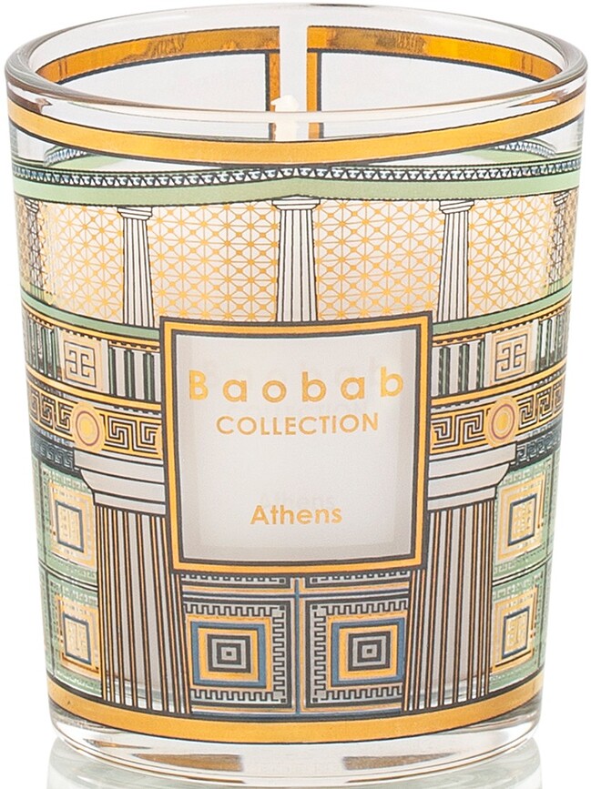 My First Baobab Gift Trio Bougies parfumées, Singapore-Athènes-Paris, Lot de 3