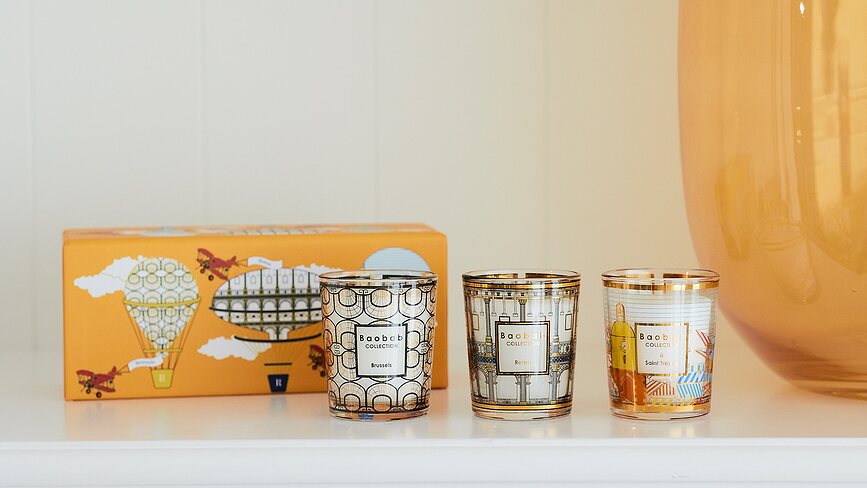 My First Baobab Gift Trio Brussels-Roma-A Saint-Tropez ΚΕΡΙΑ ΑΡΩΜΑΤΙΚΑ, 3 τμχ