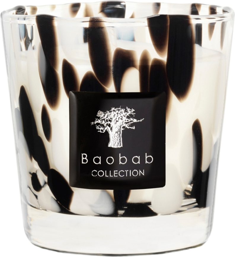 Pearls Black Geurkaars, 8 cm