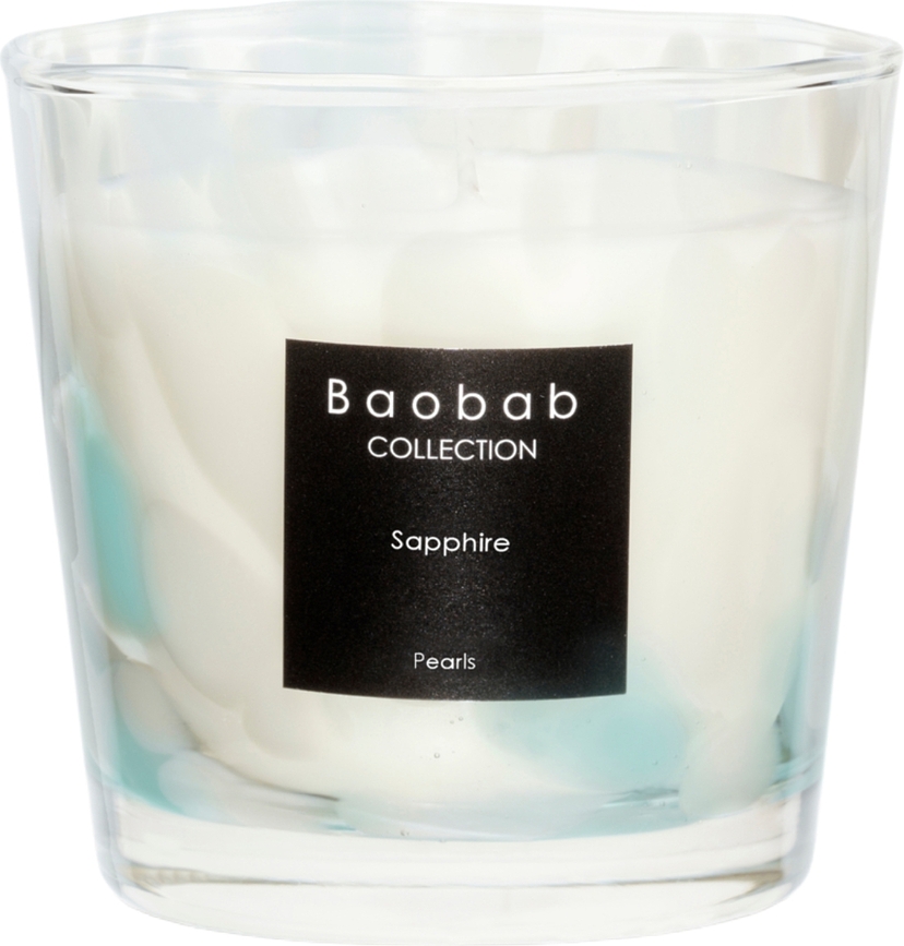 Pearls Sapphire Scented Candle, 8 cm