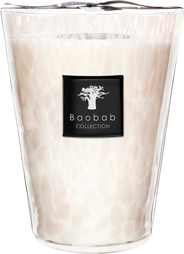 Pearls Scented Candle 24 cm, white