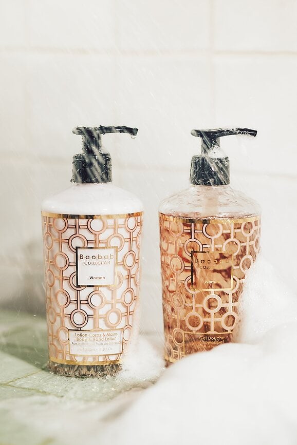 Set de Regalo Baobab, gel de ducha y loción corporal, para mujer, 2 piezas