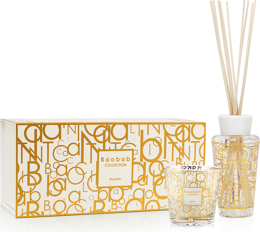Set de Vela y Difusor aromático My First Baobab Gift Aurum, 2 piezas