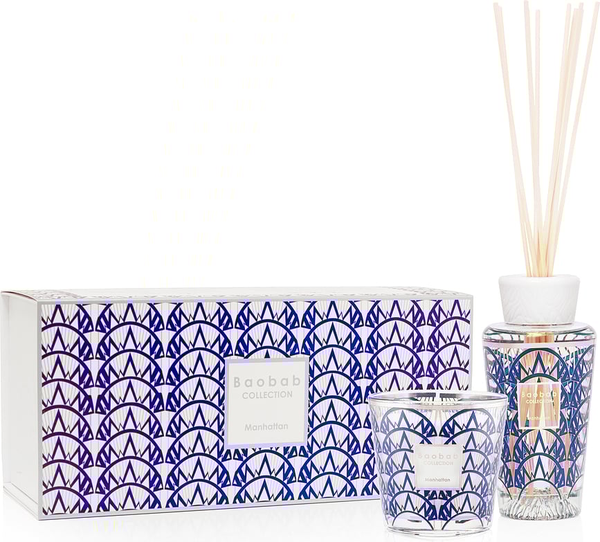 Set de vela y difusor de aroma My First Baobab Gift Manhattan, 2 piezas
