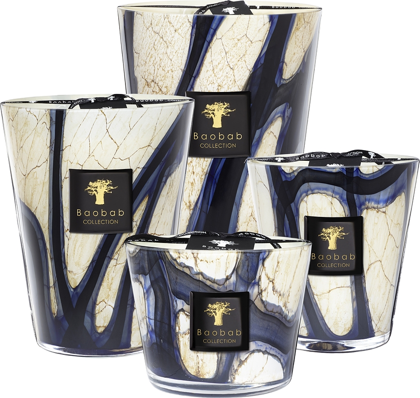 Stones Lazuli Bougie Parfumée, 35 cm