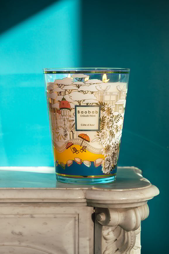 Vela aromática Côte d'Azur, 35 cm