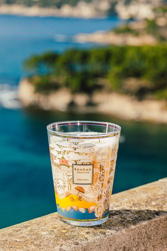 Vela aromática Côte d'Azur, 35 cm