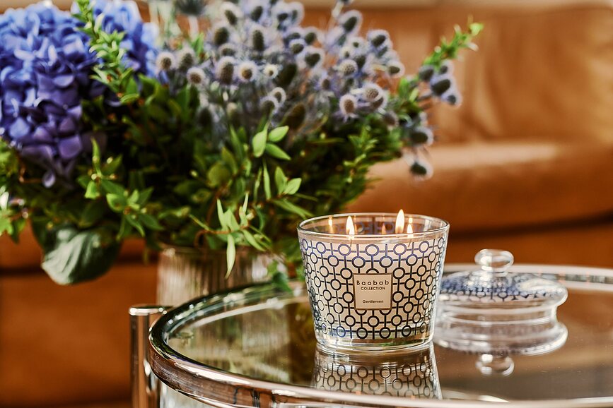 Vela aromática Dome Gentlemen, con caja de regalo