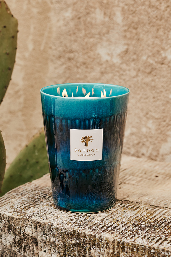 Vela Aromática Elementos Oceanos, 35 cm, azul