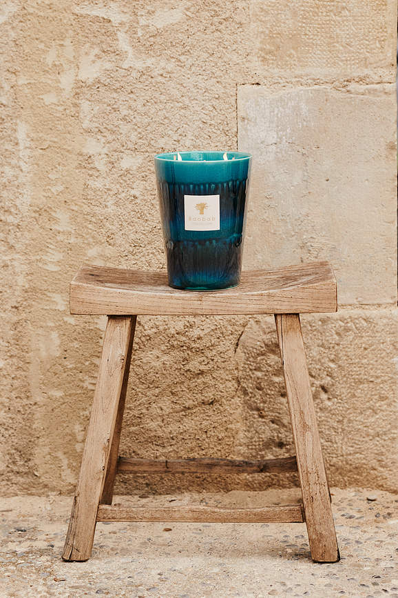 Vela Aromática Elementos Oceanos, 35 cm, azul