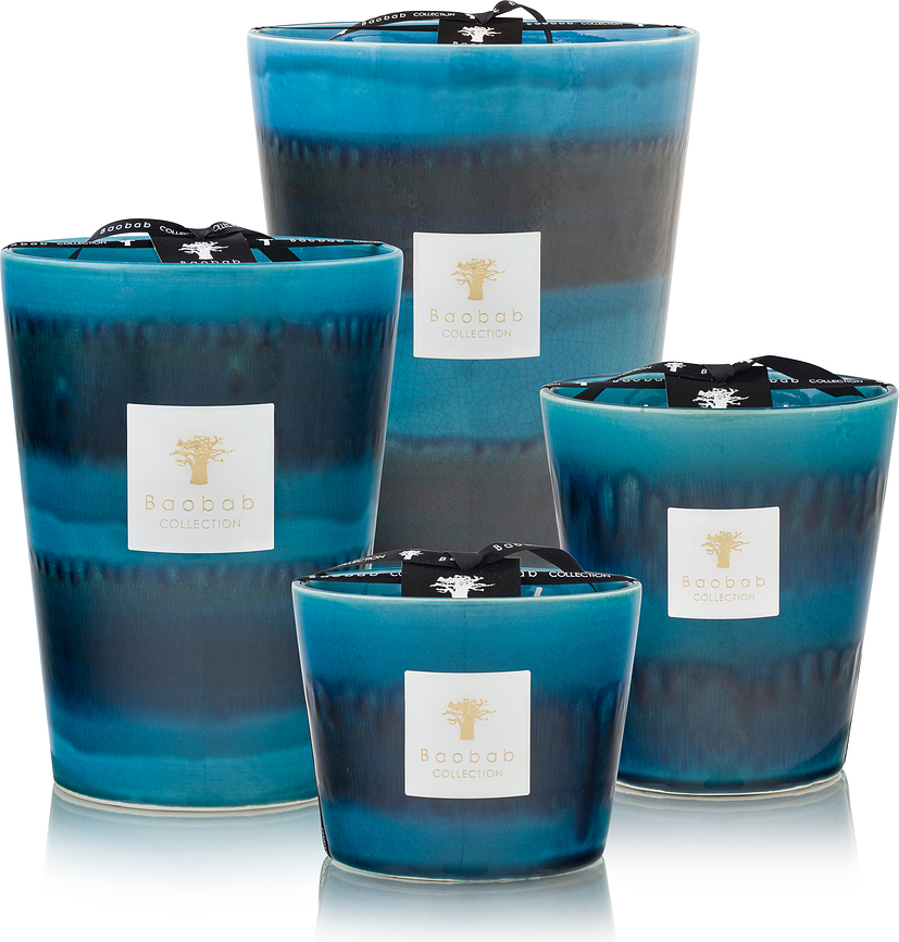 Vela Aromática Elementos Oceanos, 35 cm, azul