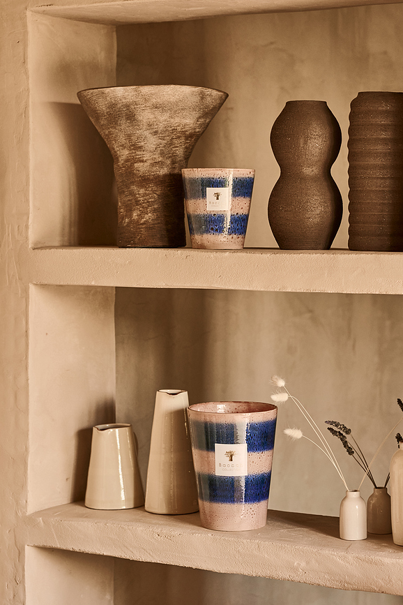 Vela Aromática Elementos Téthys, 35 cm, rosa