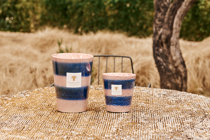 Vela Aromática Elementos Téthys, 35 cm, rosa